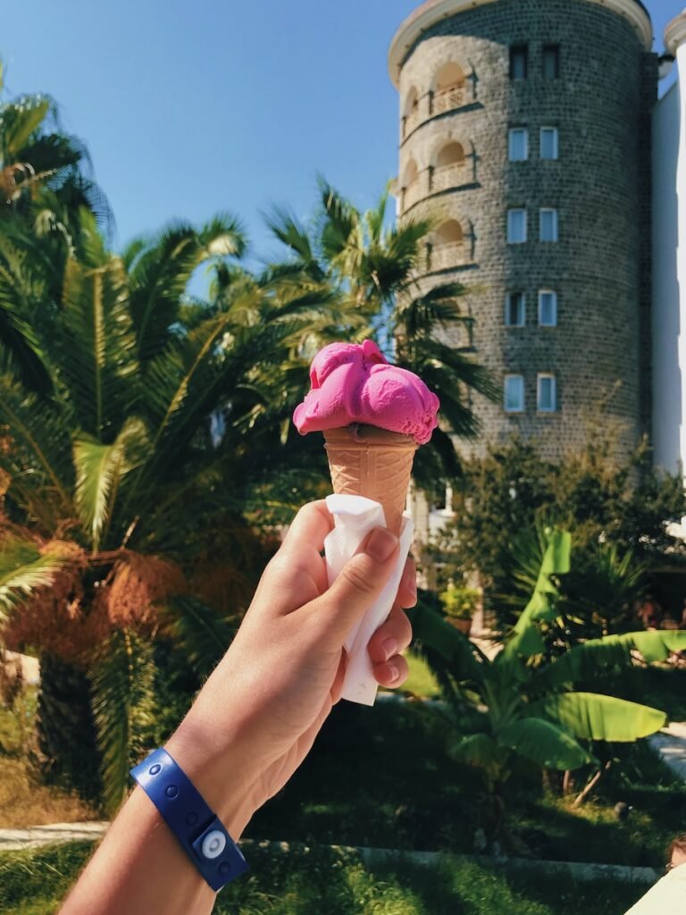 Turkish ice cream in summer - Bodrum or Antalya